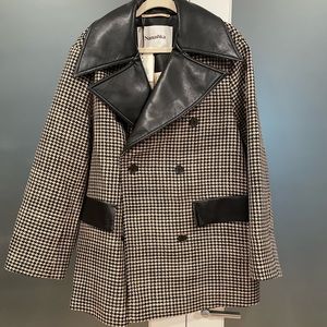 Nanushka houndstooth blazer jacket